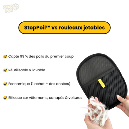 StopPoil™ – Gant anti-poils antistatique
